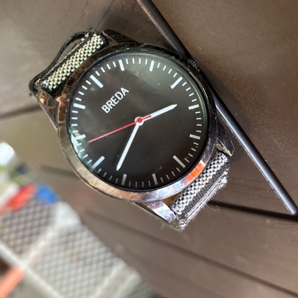 Breda Men's Watch Minimalist Canvas Strap